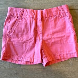 J. Crew Bright Coral Chino Shorts